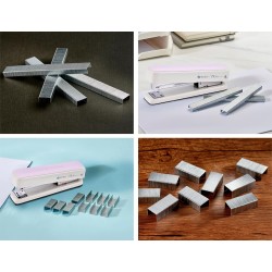 Engrapadora de metal resistente, capacidad de 50 hojas con 1250 grapas y removedor ergonómico de grapas