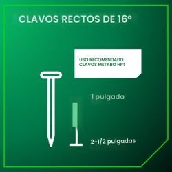 Metabo HPT Clavadora de acabado con plumero de aire, clavadoras neumáticas de potencia preferida
