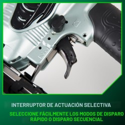 Metabo HPT Clavadora de acabado con plumero de aire, clavadoras neumáticas de potencia preferida