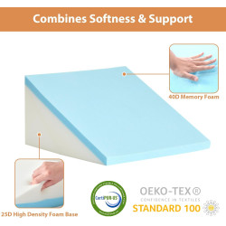 Juego de 3 almohadas de cuña para después de la cirugía