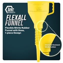 TEC Products FlexAll - Embudo flexible | Flexible y resistente a quimicos