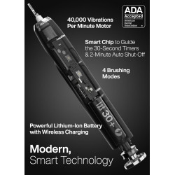 Cepillo de dientes AquaSonic Black Series | Con 4 modos de lavado personalizables