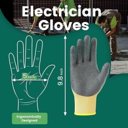 2 pares de guantes aislados | Resistente a 400V y transpirable
