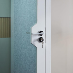 GEARONIC Cabina de cápsulas de oficina móvil | Cabina de oficina movil con ventiladores y luces LED