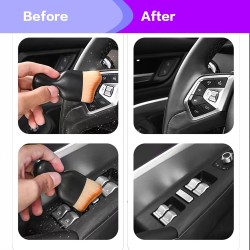 Cepillo para detalles del interior del automóvil, cepillo de limpieza de cerdas suaves, cepillo para detallar el automóvil