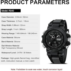 LN LENQIN Reloj digital militar para hombre | Reloj digital elegante para hombres