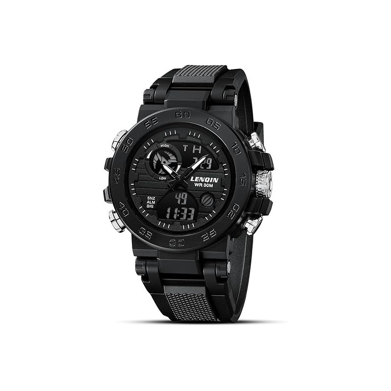 LN LENQIN Reloj digital militar para hombre | Reloj digital elegante para hombres