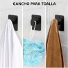 Juego de accesorios de baño negro mate, juego de 4 piezas de accesorios de baño