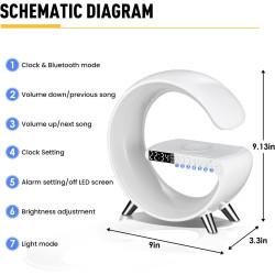 LeeNabao Lámpara de mesa LED inteligente | Lampara y despertador inteligente