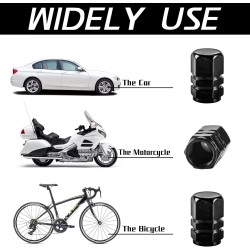 Tapones para válvula de neumático de coche, 12 tapas de aire, universales para autos, SUVs, bicicletas, camiones y motocicletas