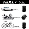 Tapones para válvula de neumático de coche, 12 tapas de aire, universales para autos, SUVs, bicicletas, camiones y motocicletas