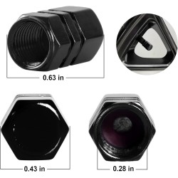 Tapones para válvula de neumático de coche, 12 tapas de aire, universales para autos, SUVs, bicicletas, camiones y motocicletas