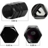 Tapones para válvula de neumático de coche, 12 tapas de aire, universales para autos, SUVs, bicicletas, camiones y motocicletas