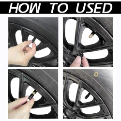 Tapones para válvula de neumático de coche, 12 tapas de aire, universales para autos, SUVs, bicicletas, camiones y motocicletas