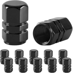 Tapones para válvula de neumático de coche, 12 tapas de aire, universales para autos, SUVs, bicicletas, camiones y motocicletas