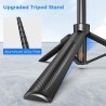 Trípode de viaje para teléfono celular con control remoto y soporte para teléfono