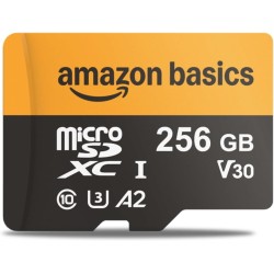 Amazon Basics Tarjeta microSDXC de 256 GB con adaptador