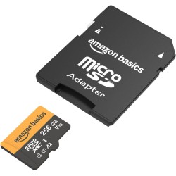 Amazon Basics Tarjeta microSDXC de 256 GB con adaptador