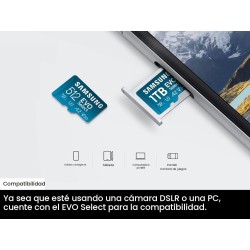 Tarjeta de memoria microSD + adaptador, microSDXC de 512 GB