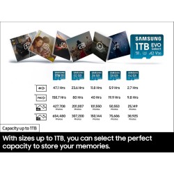 Tarjeta de memoria microSD + adaptador, microSDXC de 512 GB