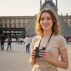 Hontry Binoculares para adultos y niños, Binoculares compactos de 10 x 25 pulgadas para observación de aves