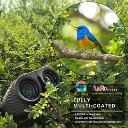 Hontry Binoculares para adultos y niños, Binoculares compactos de 10 x 25 pulgadas para observación de aves
