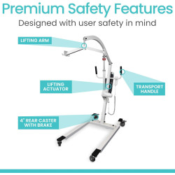 Vive Elevador eléctrico de pacientes para el hogar - Dispositivo de asistencia de transferencia - Ayuda de transporte médico