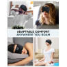 MUSICOZY - Auriculares con Bluetooth, máscara con auriculares inalámbricos para dormir de lado