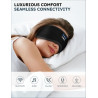 MUSICOZY - Auriculares con Bluetooth, máscara con auriculares inalámbricos para dormir de lado