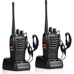 pxton Walkie Talkies Radios recargables de dos vías de largo alcance con auriculares