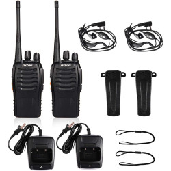 pxton Walkie Talkies Radios recargables de dos vías de largo alcance con auriculares