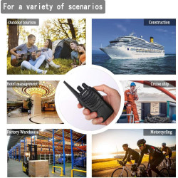 pxton Walkie Talkies Radios recargables de dos vías de largo alcance con auriculares