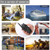 pxton Walkie Talkies Radios recargables de dos vías de largo alcance con auriculares