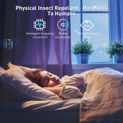 Repelente ultrasónico de plagas e insectos | Repelente elctronico sin ruido para el hogar