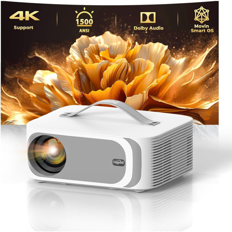 Proyector 4K con WiFi 6 y Bluetooth