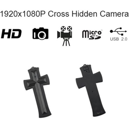 Safety Tech Tecnología HC-CROSS-DVR Cross cámara espía oculta, 960p, solo movimiento con DVR incorporado