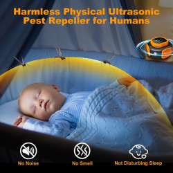 Enchufe ultrasónico repelente de plagas | Dispositivo de control de plagas de roedores e insectos