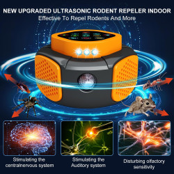 Enchufe ultrasónico repelente de plagas | Dispositivo de control de plagas de roedores e insectos