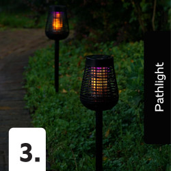 PIC - Lámpara solar portátil exterminadora de insectos | Lampara solar para insectos con activacion automatica