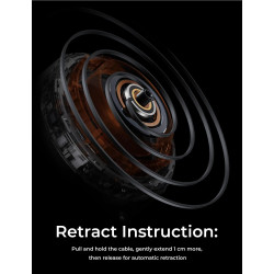 LISEN - Cargador retráctil para automóvil