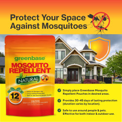 Paquete de 12 bolsas repelentes de mosquitos | Bolsas de repelente para interiores o exteriores
