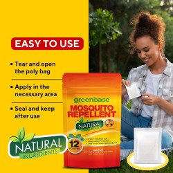 Paquete de 12 bolsas repelentes de mosquitos | Bolsas de repelente para interiores o exteriores