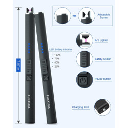 Encendedor de plasma de arco eléctrico para velas