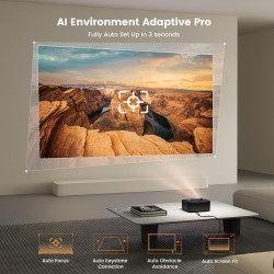 Proyector para exteriores 4K con WiFi y Bluetooth