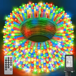 900 luces de Navidad de 355 pies | Impermeables y con temporizador