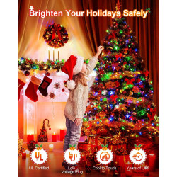 900 luces de Navidad de 355 pies | Impermeables y con temporizador