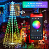 Árbol de Navidad para exteriores de 7 pies | Arbol de navidad sincronizable con musica