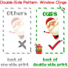 XIMISHOP - 82 calcomanías para ventana con diseño de Navidad | Calcomanias con diseño vaideño para ventanas