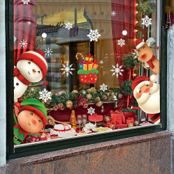 XIMISHOP - 82 calcomanías para ventana con diseño de Navidad | Calcomanias con diseño vaideño para ventanas