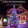 Ollny Luces de Navidad inteligentes | Luces de navidad con temporizador y colores personalizables